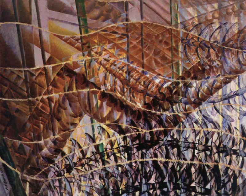 giacomo balla swifts paths of movement dynamic sequences Norge oil painting art